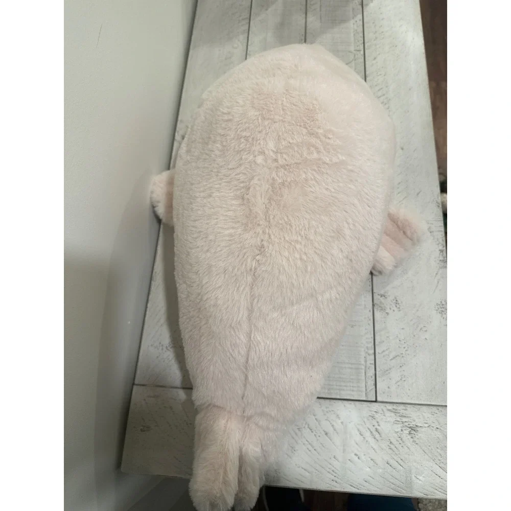 Earth Pals Plush Harp Seal Stuffed Animal Pink Cream Recycled Petting Zoo 16in